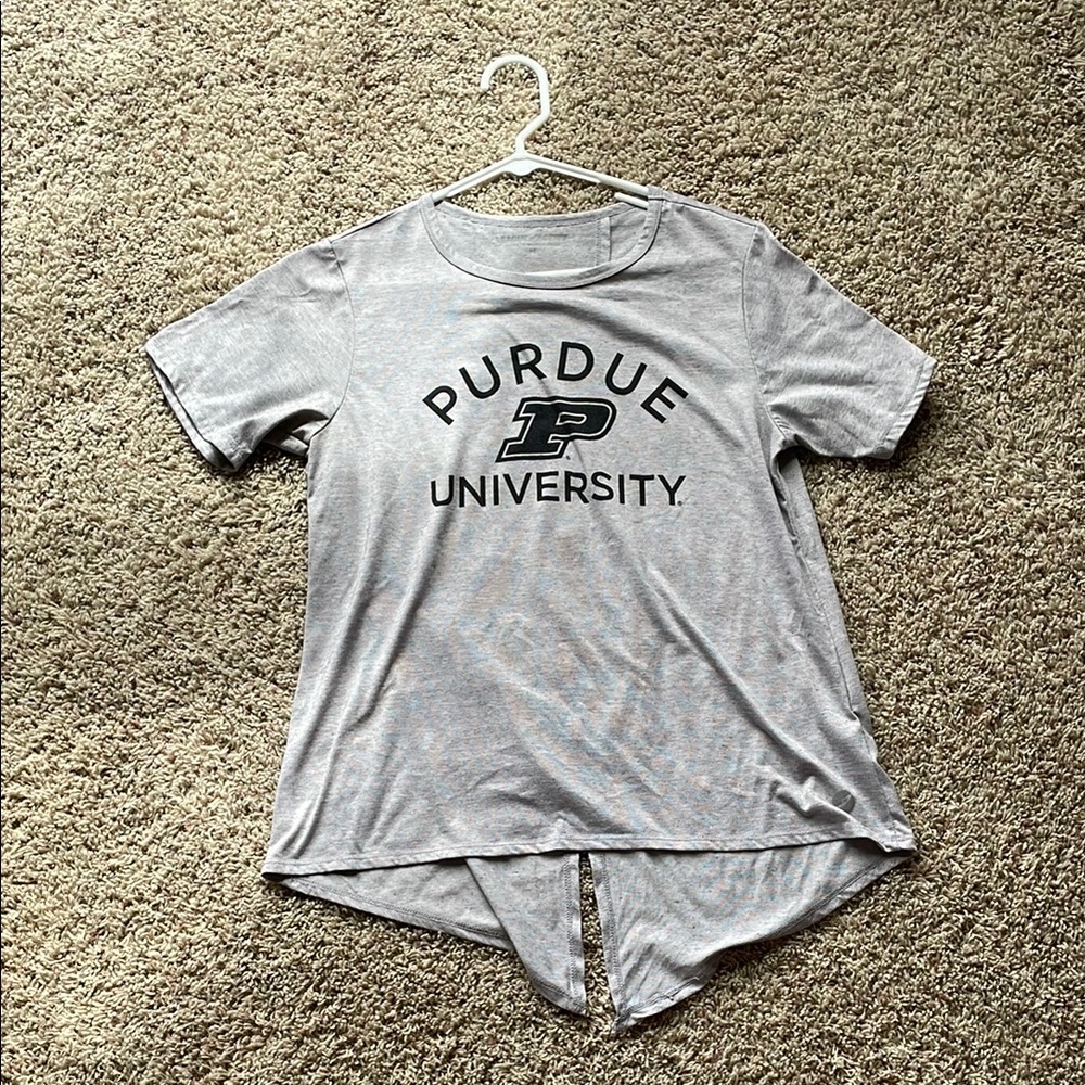 Purdue University Gray Short Sleeve Tee